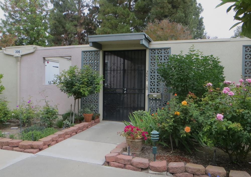 Private patio entry, Laguna Woods Village