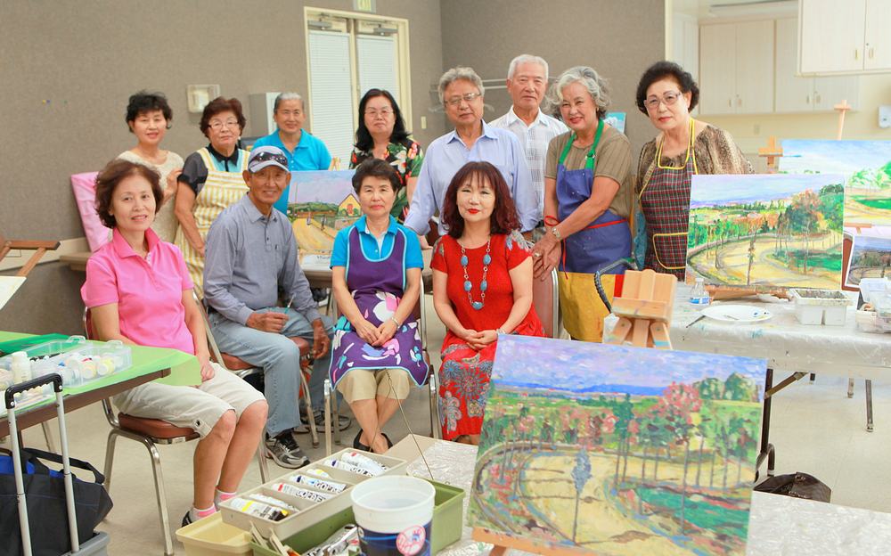 Painting class, Laguna Woods Village